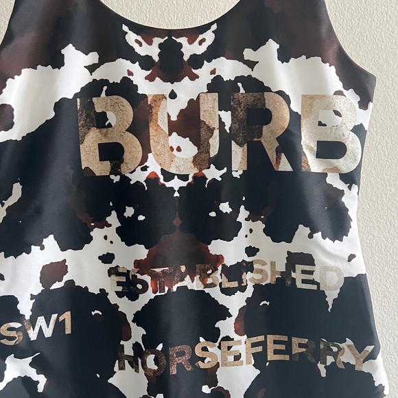 BURBERRY Multicolour Jolie Cow Print Swimsuit One-piece Bathing Suit - Picture 7 of 13